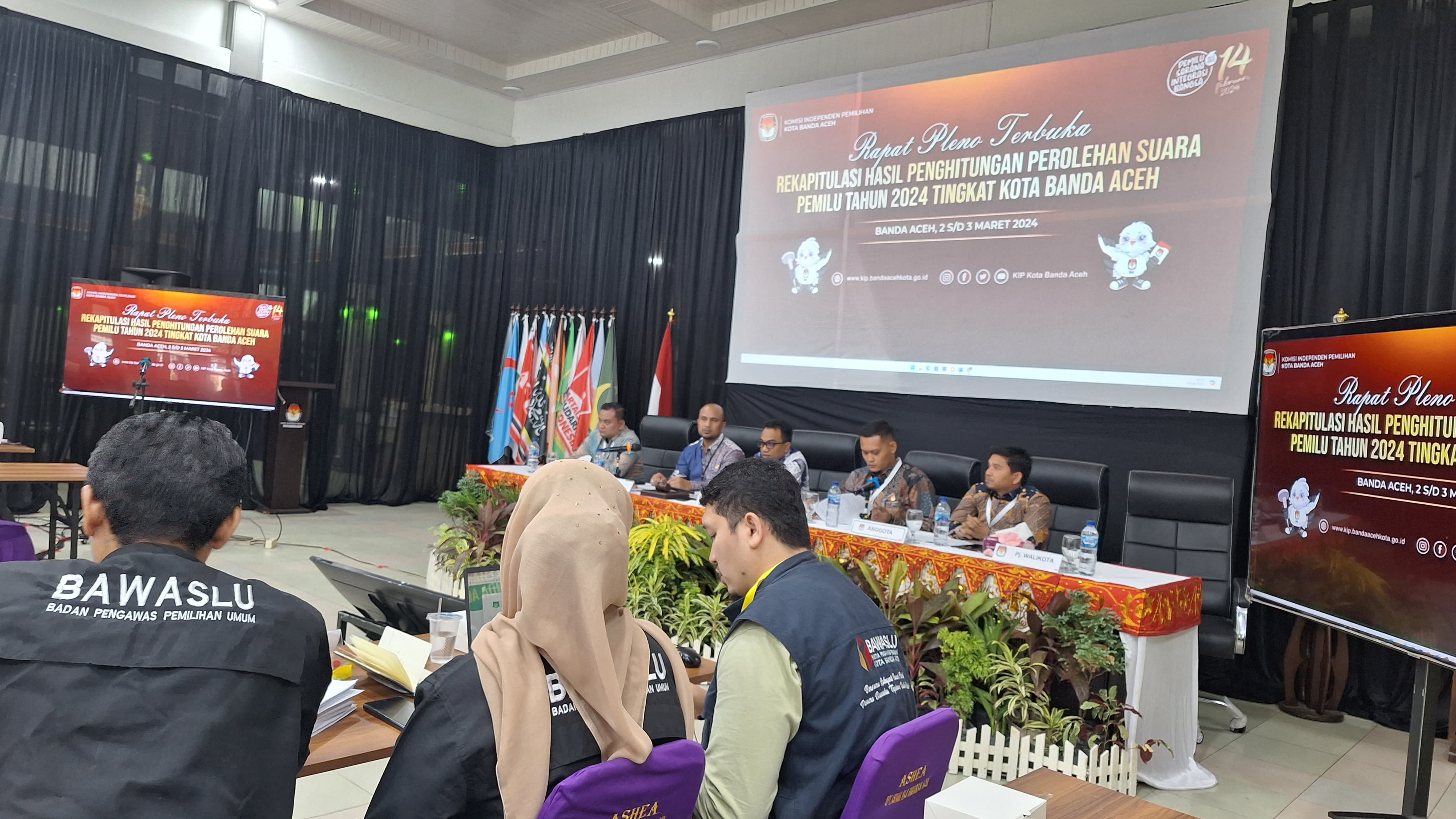 Pengawasan Rekapitulasi Suara Tingkat Kota Banda Aceh