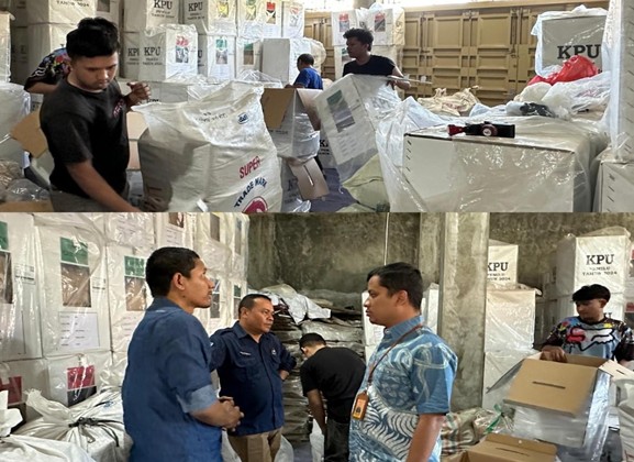 Panwaslih Kota Banda Aceh melakukan pengawasan terhadap persiapan tempat penyimpanan/gudang Logistik