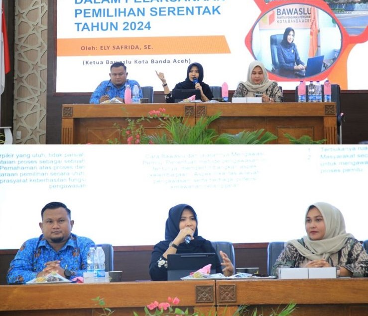 Penguatan Pengawasan Pemilu 2024, Panwaslih Banda Aceh Jadi Narasumber di Aceh Utara