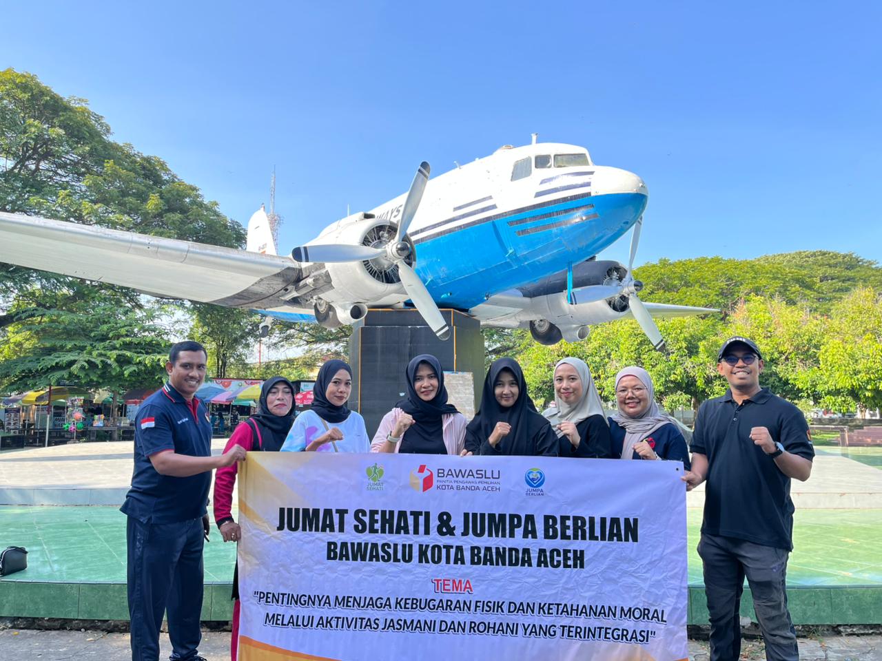 Jumat Sehati, Bawaslu Kota Banda Aceh Gelar Jogging Bersama