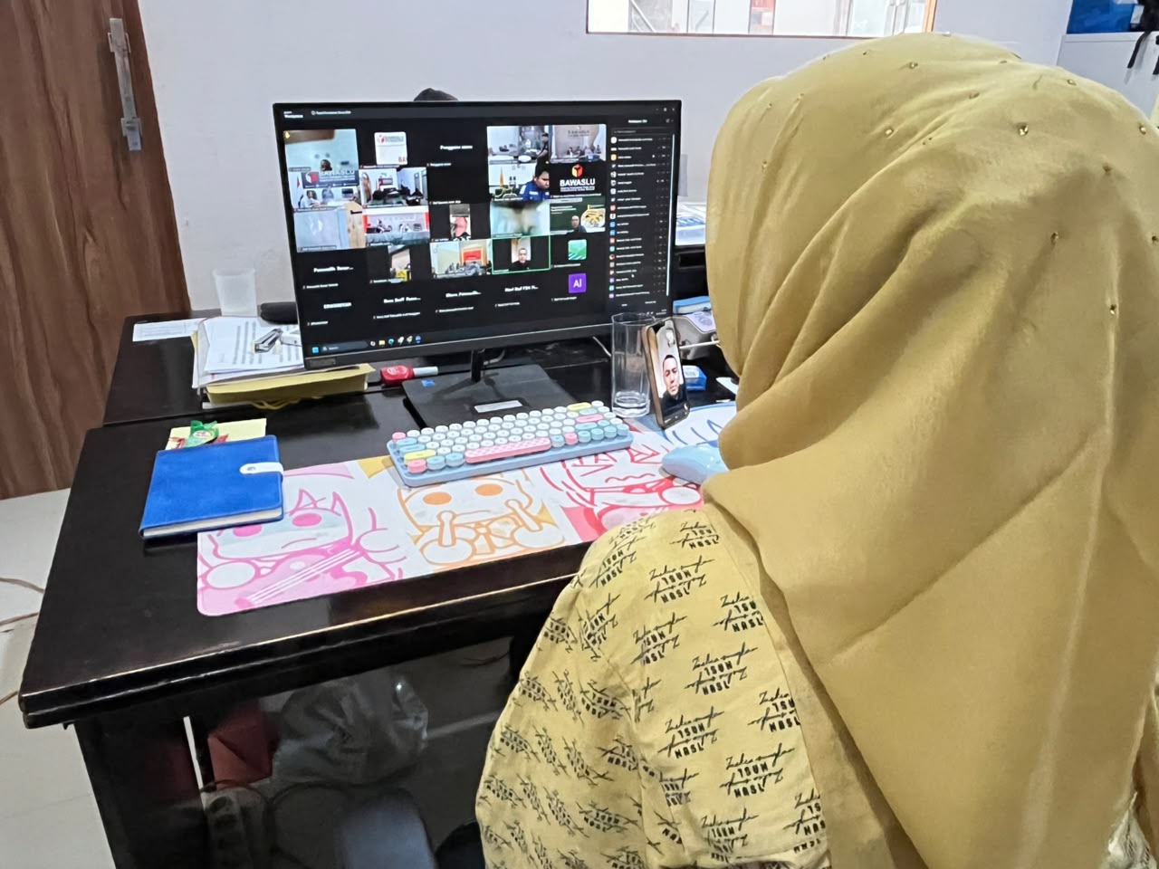 Bawaslu Kota Banda Aceh Ikuti Rapat Koordinasi Divisi Pencegahan, Parmas, dan Humas Bersama Panwaslih Provinsi Aceh