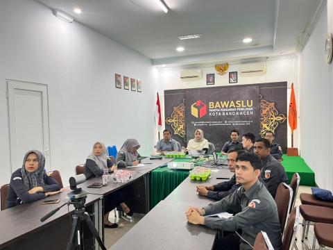 Bawaslu Kota Banda Aceh Ikuti Rapat Pendampingan Sosialisasi Indikator Kinerja Utama