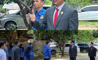 Upacara Memperingati Hari Kemerdekaan Republik Indonesia.