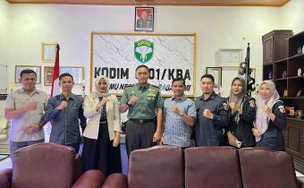 Bawaslu Kota Banda Aceh Audiensi ke Kodim 0101/KBA, Pererat Silaturahmi dan Sinergi Pengawasan Pemilu