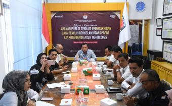 Bawaslu Kota Banda Aceh Hadiri Rapat Koordinasi Layanan Publik Terkait PDPB Bersama KIP Kota Banda Aceh