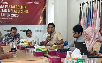 Bawaslu Kota Banda Aceh Hadiri Sosialisasi Pemutakhiran Data Partai Politik melalui Aplikasi Sipol