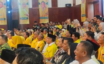 Anggota Bawaslu Kota Banda Aceh Ambia Dianda Hadiri Pelantikan Pengurus DPD Partai Golkar Provinsi Aceh