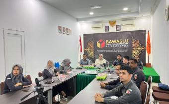 Bawaslu Kota Banda Aceh Ikuti Rapat Pendampingan Sosialisasi Indikator Kinerja Utama